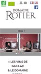 Mobile Screenshot of domaine-rotier.com