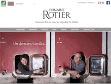 Tablet Screenshot of domaine-rotier.com